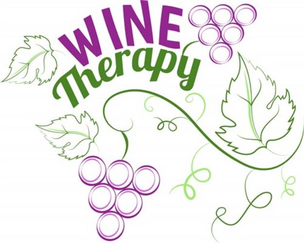 Picture of Wine Therapy SVG File