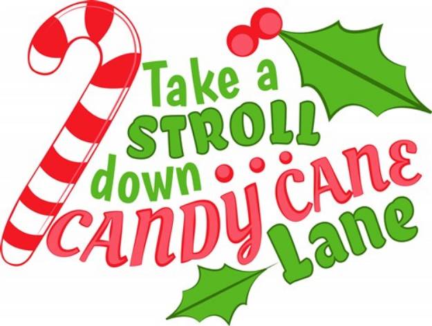 Picture of Down Candy Lane SVG File