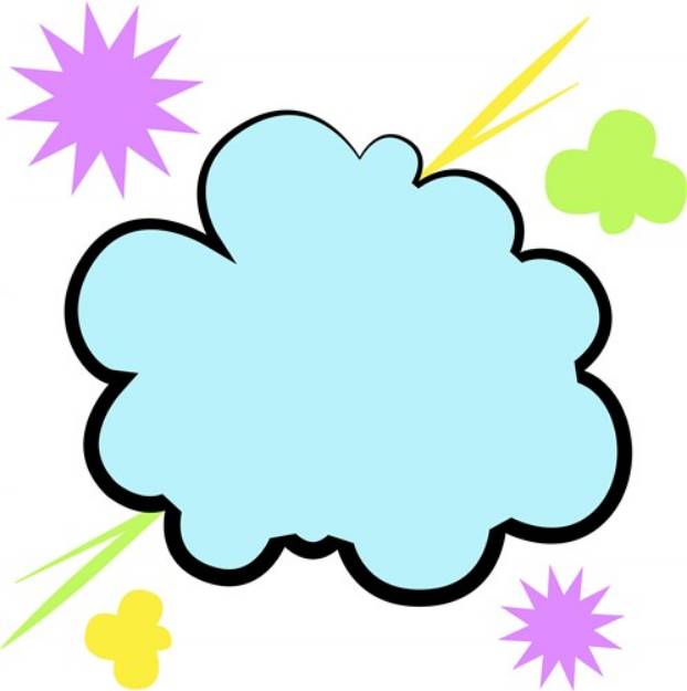 Picture of Comic Cloud SVG File