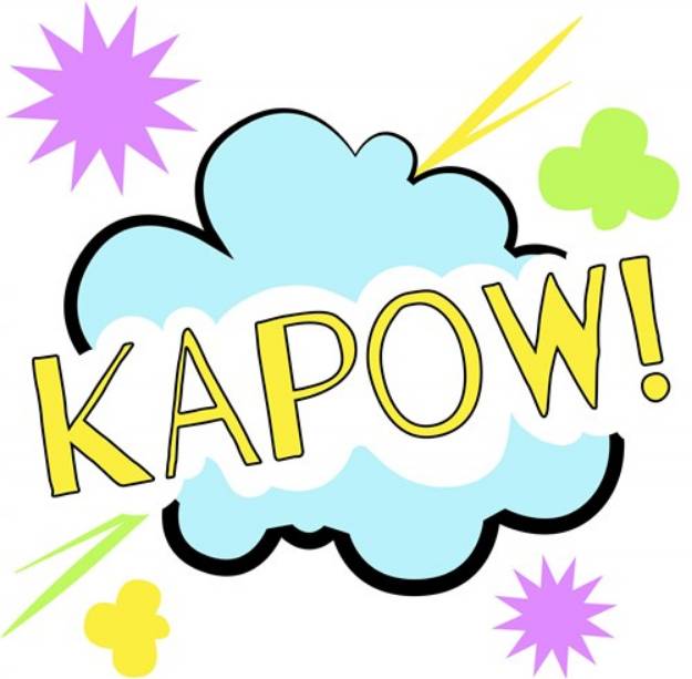 Picture of Comic Cloud Kapow SVG File