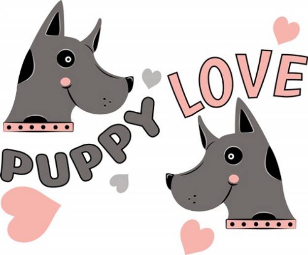 Picture of Puppy Lovw SVG File