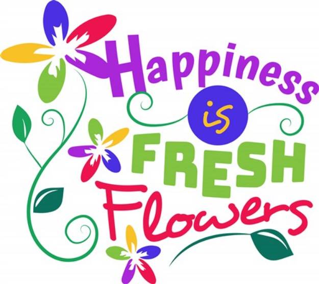 Picture of Fresh Flowers SVG File