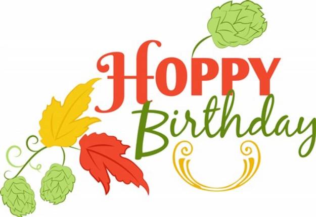 Picture of Hoppy Birthday SVG File