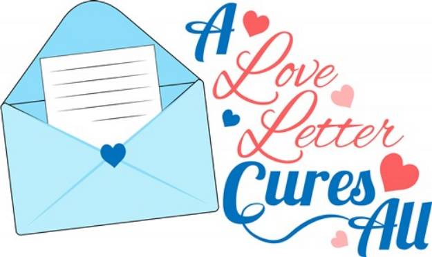 Picture of Love Letter Cures All SVG File