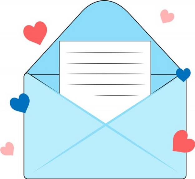 Picture of Love Letter SVG File