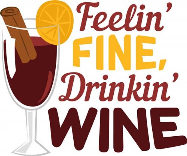 Picture of Drinkin Wine SVG File