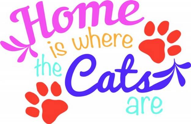 Picture of Home With The Cats SVG File