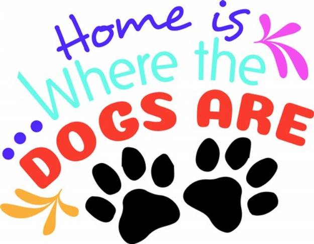 Picture of Home With The Dogs SVG File