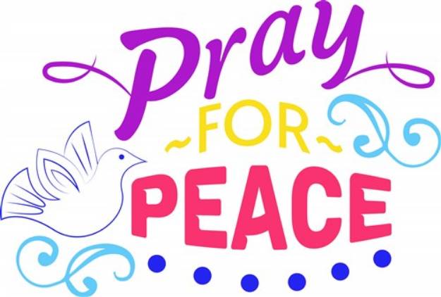 Picture of Pray For Peace SVG File