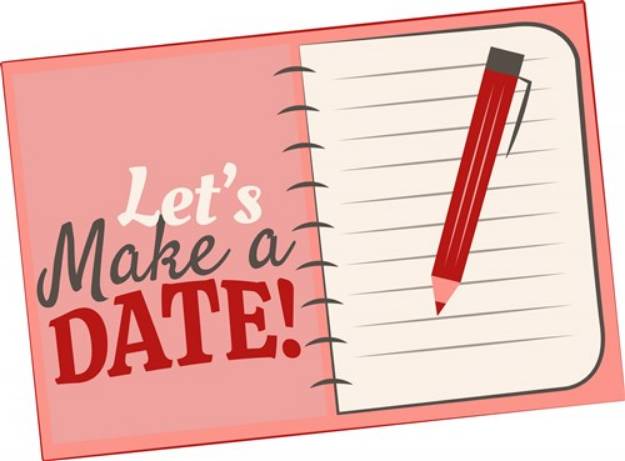 Picture of Lets Make A Date! SVG File