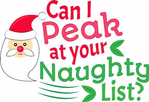 Picture of The Naughty List SVG File