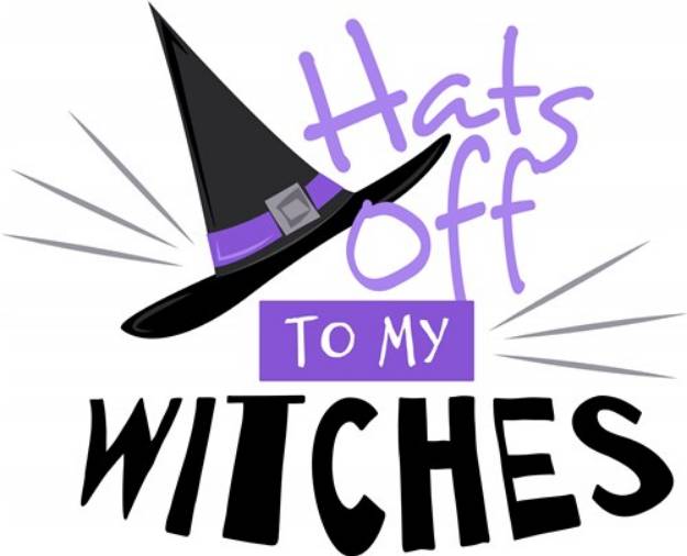 Picture of Hats Off Witches SVG File