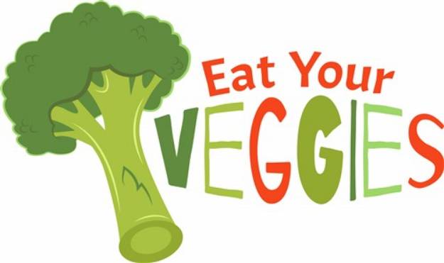 Picture of Eat Veggies SVG File