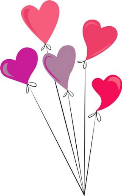 Picture of Valentines Day Heart Balloons