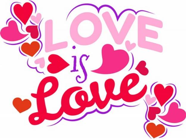 Picture of Love Is Love SVG File