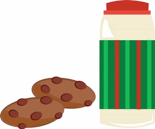 Picture of Cookies & Milk SVG File