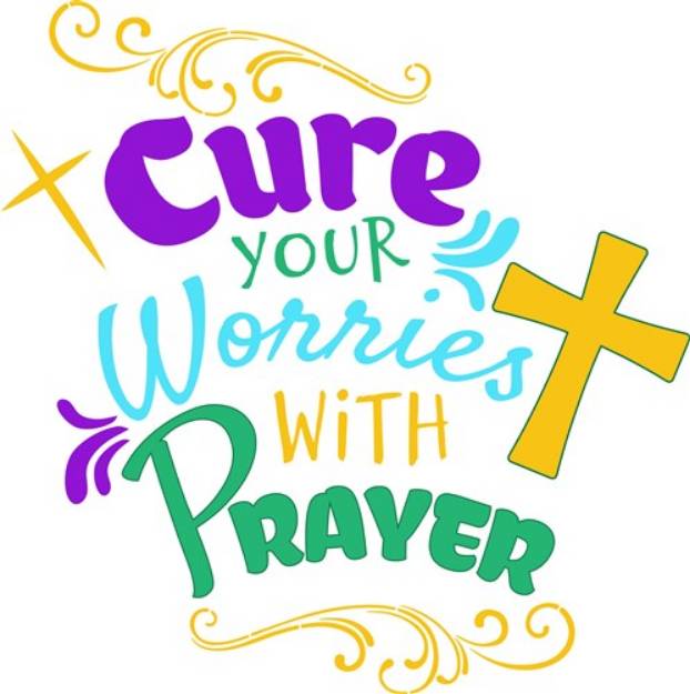 Picture of Cure With Prayers SVG File