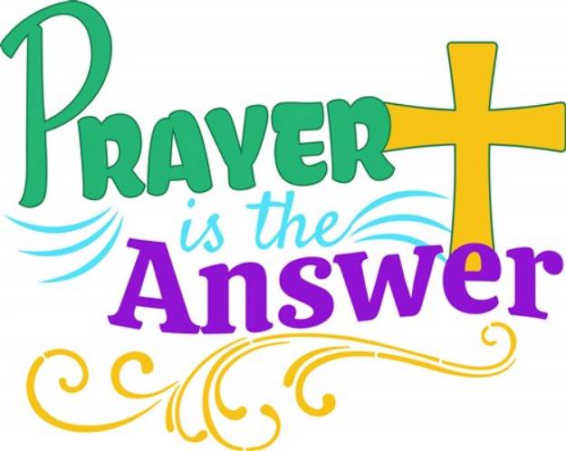 Picture of Prayer Is The Answer SVG File