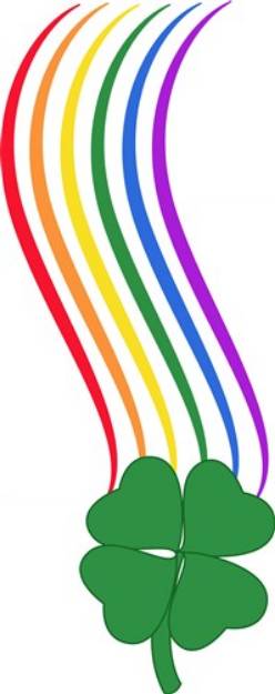Picture of Rainbow & Shamrock SVG File