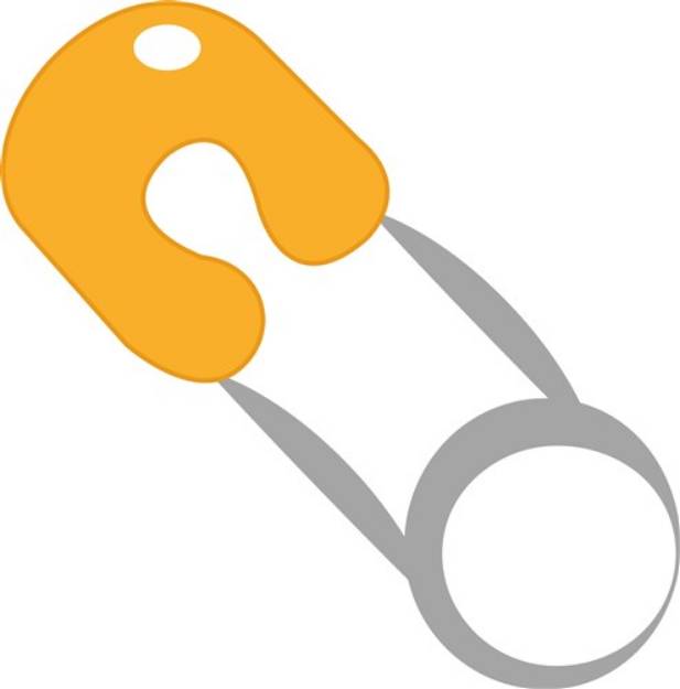 Picture of Safety Pin SVG File