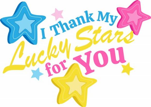 Picture of Thank My Lucky Stars SVG File