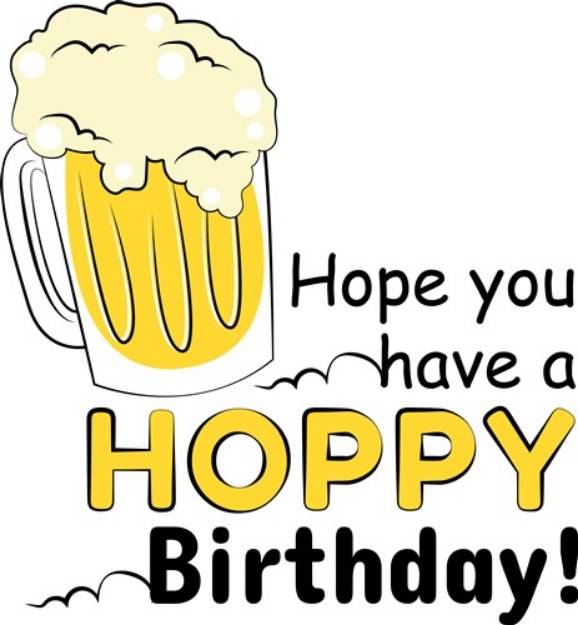 Picture of Have A Hoppy Birthday! SVG File