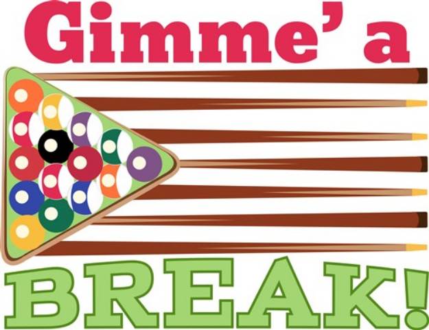 Picture of Gimme A Break! SVG File