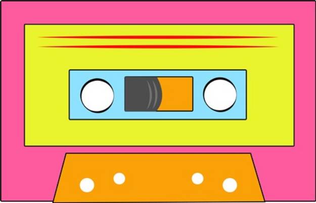 Picture of Cassette Tape SVG File