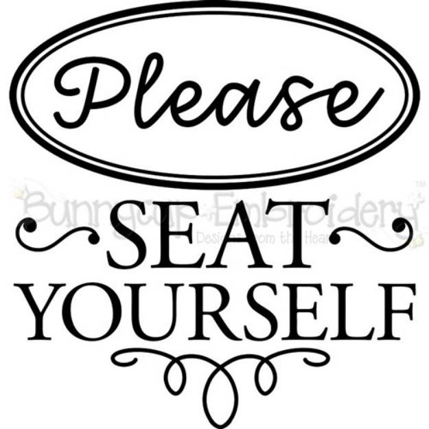 Picture of Please Seat Yourself SVG File
