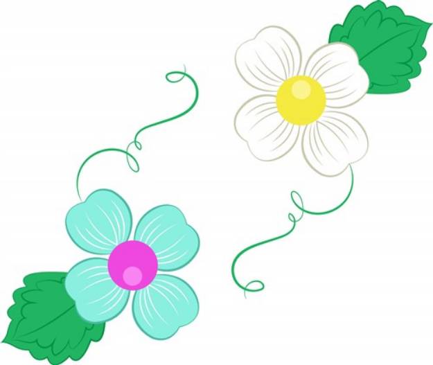 Picture of Colorful Flowers SVG File