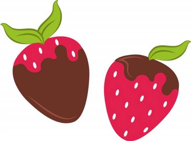 Picture of Chocolate Covered Strawberries SVG File