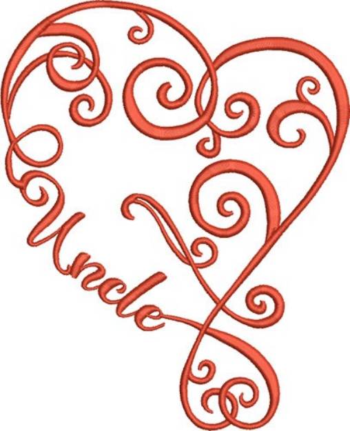 Picture of Uncle Heart Machine Embroidery Design