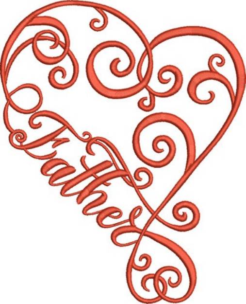 Picture of Father Heart Machine Embroidery Design