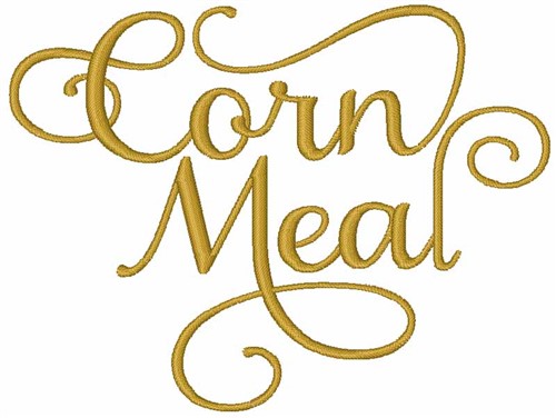 Corn Meal Machine Embroidery Design
