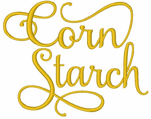 Corn Starch Machine Embroidery Design