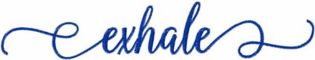 Picture of Exhale Machine Embroidery Design