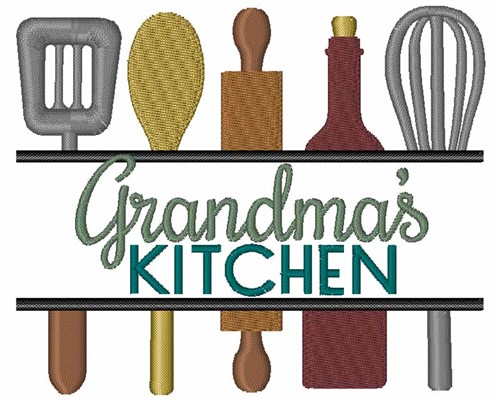 Grandmas Kitchen Machine Embroidery Design