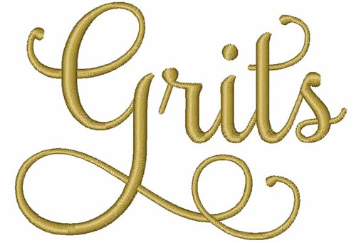Grits Machine Embroidery Design