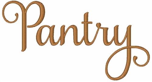 Pantry Machine Embroidery Design