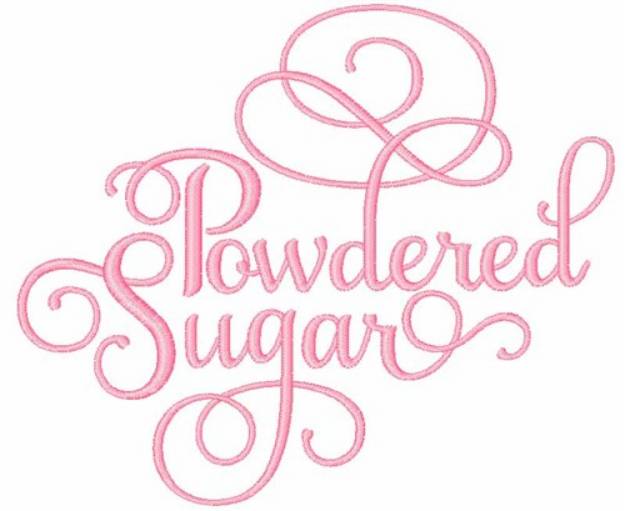 Picture of Powdered Sugar Machine Embroidery Design