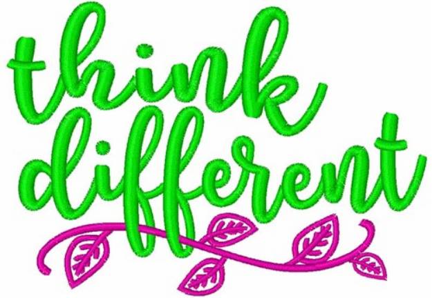 Picture of Think Different Machine Embroidery Design