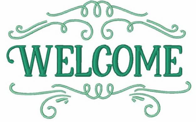Picture of Welcome Machine Embroidery Design
