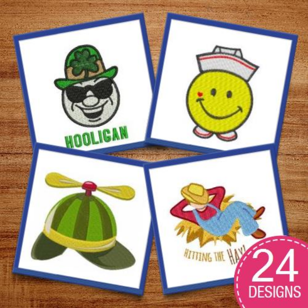 Picture of Nice Hat Embroidery Design Pack
