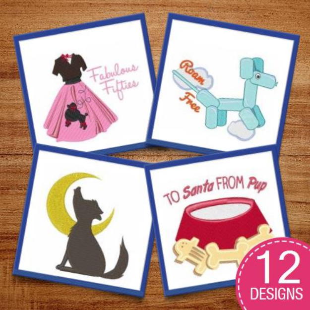 Picture of K9 Lovers Embroidery Design Pack