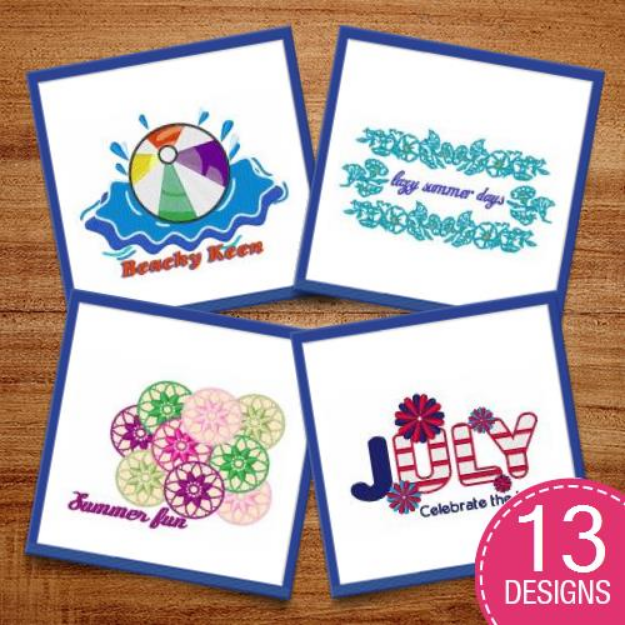 Picture of Lazy Summer Days Embroidery Design Pack