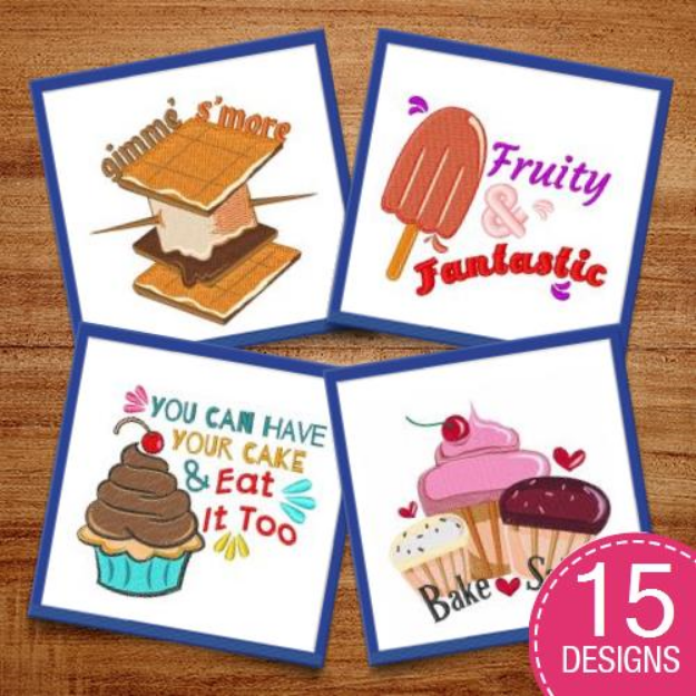 Picture of Favorite Food Group Embroidery Design Pack