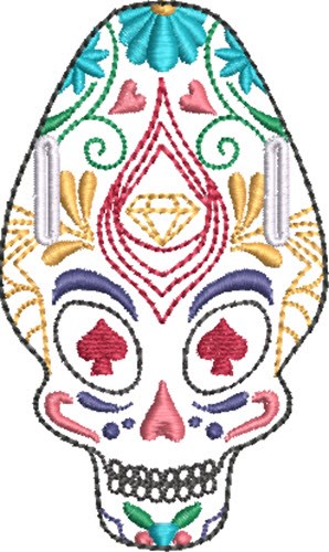 ITH Sugar Skull Swag 5 Machine Embroidery Design
