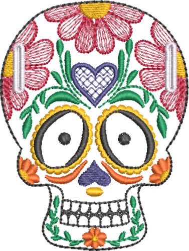 ITH Sugar Skull Swag 3 Machine Embroidery Design