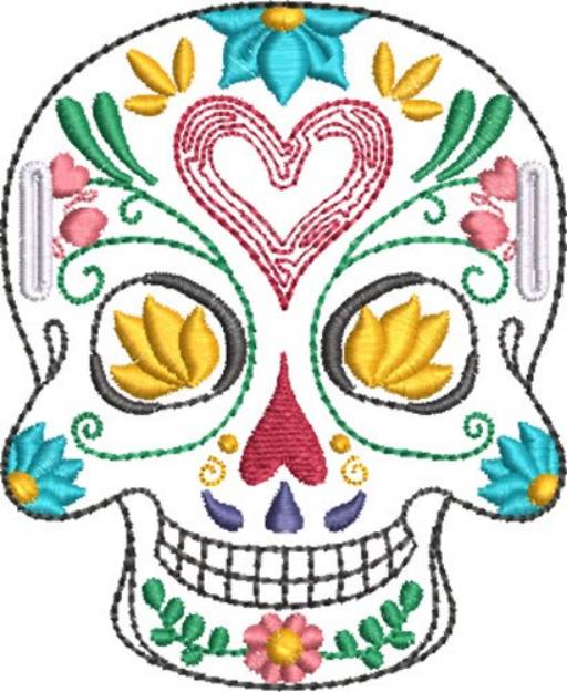 Picture of ITH Sugar Skull Swag 2 Machine Embroidery Design
