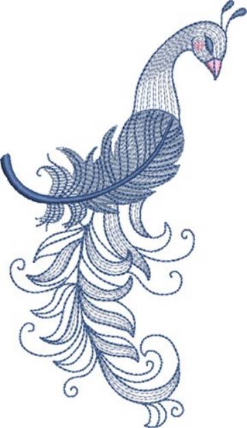 Picture of Barroco Peacock 3 Machine Embroidery Design